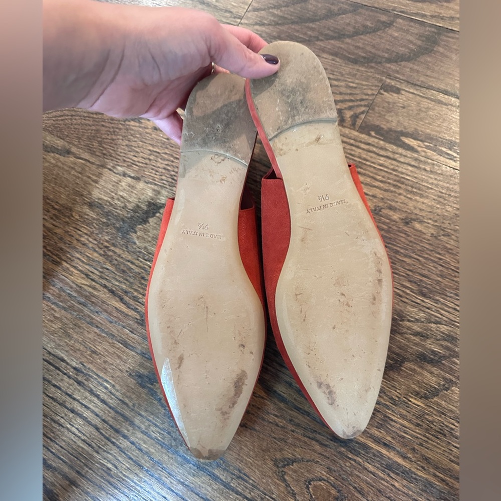 Everlane Coral The V Slingback Pointed Toe Flats size 9.5 - Picture 3 of 8